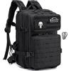 BAGZY Zaino Tattico Militare 25L, 3 Giorni Zaino da Viaggio Grande Capacità Zaini Escursionismo Impermeabile per Caccia, Trekking, Moto, Trekking e Campeggio Zainetto Aereo 40x30x20 Wizzair Donna Uomo