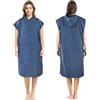 AUYAO Surf Poncho per Adulti, Accappatoio Poncho Asciugamano con Cappuccio di Microfibra, Rapida Cambiare Accappatoio per Uomo Donna, per Surfing, Nuoto, Sauna, Spiaggia