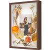 WISYOK Cornice portafoto 3D da riempire, A4, 3D, profondità 3 cm, per parete e desktop, Shadow Box per foto, oggetti, bouquet di nozze, opere d'arte fai da te, 31 x 22,5 x 4,5 cm (marrone)