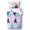 Novia - Copripiumino Singolo - Frozen - 100% Cotone, Disney, stampa colorata, facile da lavare, confortevole e piacevole sulla pelle