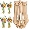 FloralGrace 1 vaso in legno per fiori, vaso di fiori per bouquet, supporto in legno per rose, fiori di ciliegio, girasole, tulipani, narcisi, loto