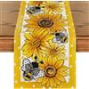 Artoid Mode Giallo girasole api primavera runner da tavolo, stagionale estate cucina decorazione per interni vacanza festa decorazione 40x180 cm