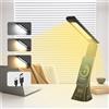 AMFUN Lampada da Tavolo LED, Lampada da Scrivania USB Ricaricabile, LED Luce Scrivania con Protezione Gli Occhi, Pieghevole 3 Colori Livelli di Illuminazione, Tocca Controllo, per Studio Lavoro