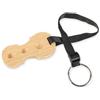Punk solido legno cello Endpin rest antiscivolo stopper Anchor schermo a forma di violoncello 3 fori Holder, Natural wood