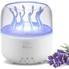 Foyucool Umidificatore a Ultrasuoni e Diffusore di Oli Essenziali 280ml, Effetto Nebbia Medusa & Alghe Rotanti, Luce Notturna 7 Colori, Telecomando, Timer, Aromaterapia Casa, Bambini, Piante