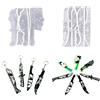 HyzaPhix Stampi in Silicone per Resina, Stampo Epossidico Portachiavi Pugnale, Coltello Stampini per Gioielli, Halloween Resin Casting Keychain Mold per Fai Da Te Collana Orecchini Pendenti