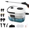Gotrain Pulitore a vapore manuale, 2500 W, 3 bar, serbatoio dell'acqua 1400 ml, tempo di riscaldamento 15 secondi, 3 marce, 6 testine per cucina, finestre, pavimenti, bagni, auto
