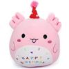 KOIROI Peluche Axolotl Cuscino, Compleanno Axolotl Giocattolo Morbido 23CM, Kawaii Axolotl Giocattolo Morbido, Rosa Animali di Peluche, Compleanno Regalo per Ragazze Ragazzi Amici