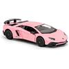 TGRCM-CZ 1/36 Lamborghini Aventador LP700-4 modello auto, lega di zinco Pull Back veicoli modello auto per collezionisti bambini 3+ anni di compleanno (rosa)