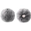 IHLOOTD Coda da Coniglio Costume, Simpatiche Palline di Peluche, Bunny Tail, Codas da Coniglietta, Accessori per Costumi da Coniglio, Adatti per Halloween, Pasqua, Cosplay (2, Gris, 12cm)