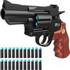 FWHFNB Pistola Giocattolo per Bambini,Revolver,Pistola Giocattolo,Con Caricatore Girevole a 360° e 22 Freccette in Schiuma Morbida,Per Bambini Da 7 In Su