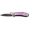 Femme Fatale Adulti Chiusa in cm: 10,16 Coltello Pieghevole, Multicolore, Taglia Unica