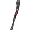 cyclingcolors Cavalletto laterale regolabile per bicicletta, da 24 a 28, alluminio nero, attacco a morsetto