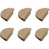 Sossai maniglie per mobili in legno di quercia | GAH02 | interasse fori 20 mm, diametro 80 mm, 6 pezzi