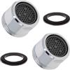 KASLCWA Rompigetto M24, 2 Pezzi Aeratore Rubinetto Filtri Rubinetti Lavandino, Aeratore Filettato con beccuccio maschio pour Accessori Cucina, Bagno, Lavello