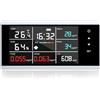 TEKCOPLUS Monitor DI Qualità Dell'Aria Intelligente 9 in 1 CO2, pm2.5, PM10, Hcho, Tvoc, Temperatura, Rilevatore DI Umidità, Display Touchscreen, Tester DI Qualità Dell'Aria Ambiente, Monitor in Tempo Reale