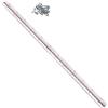 Hoopever - Cerniera Continua in Metallo, 600 mm x 25 mm x 1 mm, Cerniera Lunga in Acciaio Inox, Apertura a 270 Gradi, Resistente, per Pianoforti, Armadi, Porte, Grandi Finestre, Barche, Cromate