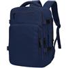 ZHXX zaino easyjet 45x36x20,bagaglio a mano,30L zaino aereo con compartimento dedicato per laptop da 15,6", Tasca nascosta, foro USB e foro cuffie.Grigio scuro.