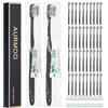 AURMOO 40x Spazzolino da Viaggio con Dentifricio, Spazzolino Monouso, | Spazzolino da Viaggio, Toothbrushes, Spazzolini per Hotel, Campeggio, Viaggi, Confezionati Singolarmente