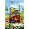 Afie 37-034 Biglietto di auguri 3D Pop-up BUONA FESTA Bambino con Busta Formato 12 x 17,5 cm Orso in Auto Coccinella con Pacchetto Regalo Per festeggiare un evento felice o festeggiare un nome Saint-e