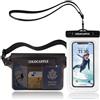 COLOCASTLE Custodia Impermeabile Smartphone, Borsa Impermeabile Mare, Sacca Stagna, Dry Bag, IP68 Marsupio Subacquea con Cintura Regolabile per Spiaggia Nuoto, Canottaggio, Pesca, Escursioni