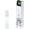 Elfcam® - Modulo Ricetrasmettitore in Fibra Ottica 10Gb SFP+, Connettore LC/UPC DM (OM3 / OM4), 10GBase-SR SFP+, 850nm DDM 300M, Compatibile con Freebox Ultra, 1 Pezzo.