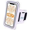 REY Fascia da Braccio Portacellulare per Smartphone 5.5 / 6.3 di Dimensioni, Colore Bianco
