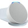shinar Supporto da parete universale, compatibile con Ech0 Pop Homepod Mini/Google Home Mini, salvaspazio, accessorio per Ech0 Pop/Homepod, mini supporto con gestione dei cavi (Metallo Bianco)