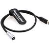Alvin's Cables BMPCC 4K 6K Trigger Power Cable USB C Type-C PD a Weipu SF61B/S2 2 Pin per Blackmagic Pocket Cinema Camera 19.7in/50cm