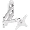 Suptek Supporto da parete per televisore, orientabile, per montaggio a parete Vesa da 15 - 32 pollici, 100 x 100, 75 x 75 mm, supporto da parete per TV fino a 13 kg, bianco (MA2720 W)