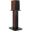 OUUTMEE Supporto per altoparlante in legno, 50 cm (20 pollici), robusto supporto per altoparlante HiFi per home theater, supporto universale per librerie con design riempito di sabbia (set da 1 pezzi)