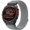 TOPsic 22mm Nylon Cinturino per Fenix 8 47mm/Fenix 7, Ricambio Sport Loop Cinturino per FENix 7 Pro/FEnix 6/6 Pro/FEnix 5/5 Plus/Instinct 2/Instinct 3 E 45mm/Forerunner965/955/945