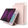 elago Cover Folio Magnetica Compatibile con iPad Air 13 (M4/M3/M2), iPad Pro (6a,5a,4a,3a Gen), Compatibile con Apple Pencil, Piastra Posteriore per Superfici Metalliche [12.9 pollici] (Rosa Sabbia)