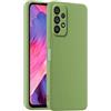 HULLIN Custodia per Telefono in Silicone Colorato, Adatta per Samsung Galaxy A32 5G (6.5) - Verde Matcha