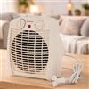 M Mimotec - Termoventilatore elettrico White Comfort 2000W Mimotec, riscaldamento portatile da pavimento, doppia potenza 1000/2000W, bassa rumorosità <53 dB, IP20, per ambienti fino a 20 m²