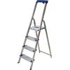Facal Maxi GM/4M, 4 gradini, 1.45 m - Scalandrino in alluminio con cavalletto - Altezza stimata operativa 2.74 m