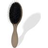 INSPUTOL Spazzola per capelli con setole di cinghiale, spazzola piatta con setole naturali per donne, pettine districante portatile per stile liscio (Beige)