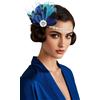 BABEYOND Fascia per capelli da donna in stile anni '20 anni '20 Charleston, accessorio per carnevale, blu