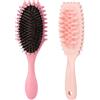 Wesoke Curl Defining Brush & Scalp Massager, Spazzola per capelli ricci per districare, modellare e definire i ricci, Spazzola per shampoo lunga per il rilassamento della cura dei capelli, Rosa