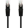 PRENDELUZ Cavo di rete Ethernet RJ45 Cat.6 UTP AWG24, 100% rame, nero, tubo di 3 m