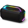 Philips TAS7000EB Altoparlante Bluetooth wireless con uscita 100 W Max, Bass+, Spettacolo di luci LED, Auracast, IP67, 24 ore di riproduzione, Power Bank, Ingresso mic, Batteria di ricambio - Nero