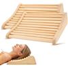 Eirolace Confezione Da 2 Poggiatesta Per Sauna In Legno,Design Ergonomico,Con Circolazione Dell'Aria E Antiscivolo,Schienale Per Sauna Per Tutti I Tipi Di Sauna, Bagno Turco