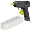 goobay Pistola per colla a caldo 40 W con 20 bastoncini di colla - per bastoncini da 11 mm, cavo da 1 m, tempo di riscaldamento rapido 2 - 3 minuti, riparazioni o DYI, versatile per ceramica, legno