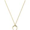 SINGULARU Collana da donna Moonset, Argento Placcato Oro