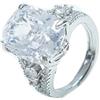 AIPWEYT Store Anello Argento 925 Donna, Regolabile Zirconia Cubica Anello Fidanzamento, Moissanite Anello, Anello di Fidanzamento, Anello di Amicizia, Regalo per Ragazza Madre