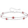 LOUISA SECRET Bracciale Donna,Festa della Mamma Argento 925 Zirconi Oro Bracciali Regolabili Compleanno Regalo di San Valentino per Lei