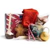 TILZ COLLECTION Set regalo per cioccolata calda con bicchiere, scatola di Natale e cestino di Natale ripieno per bambini | Agitatore per cioccolata calda, bombe al cioccolato caldo con marshmallow