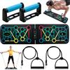 Shenkon Tech Push up Board Flessioni Attrezzi, Maniglia per Push Up, Push Up Board Pieghevole,con 2 Corde di Trazione,41 posizioni combinate,Digitale per Esercizi a Casa e in Palestra.