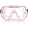 AOOSA Unisex Adult Anti-Fog Diving Mask, Diving Mask with Large Lenses, per Snorkeling, Diving, Apnea, Nuoto, Unisex, Rosa Trasparente