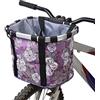 Redlution Cestino telaio in lega di alluminio per bicicletta, argento - supporto per manubrio, tela, tessuto Oxford